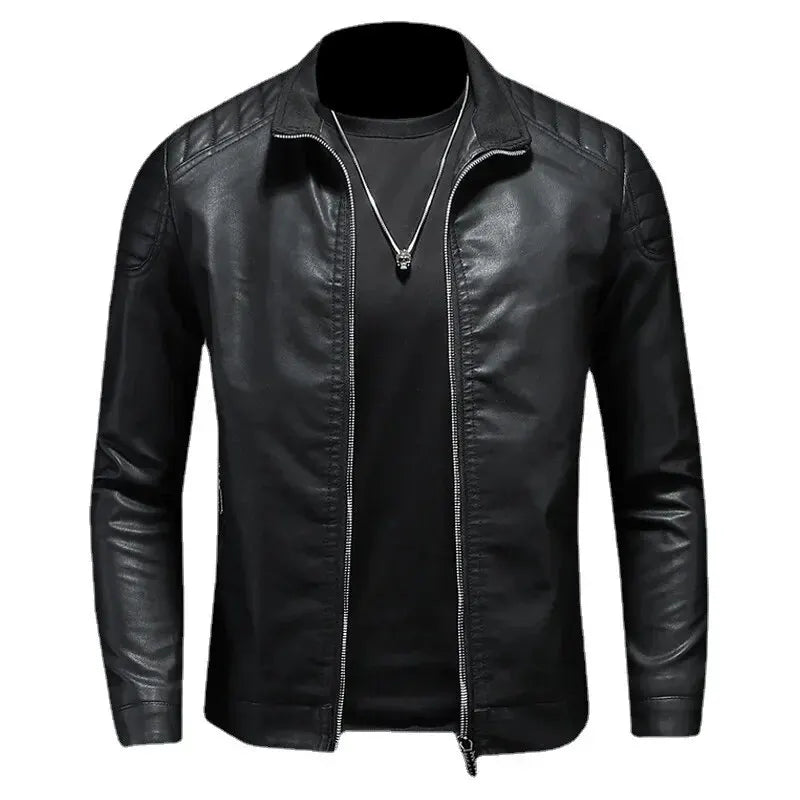 Slim Men's Leather Jacket - Pantagonia